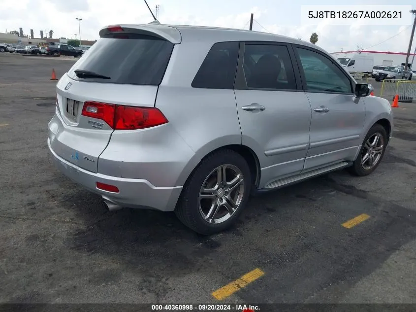 5J8TB18267A002621 2007 Acura Rdx