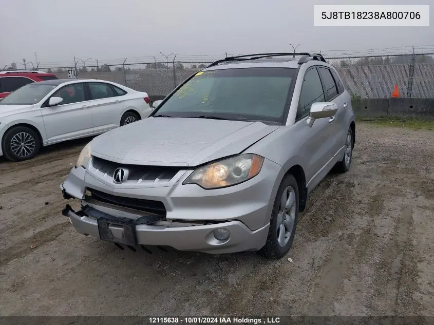 5J8TB18238A800706 2008 Acura Rdx