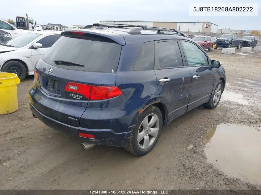 2008 Acura Rdx VIN: 5J8TB18268A802272 Lot: 12141908