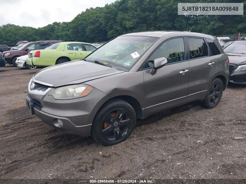 5J8TB18218A009848 2008 Acura Rdx