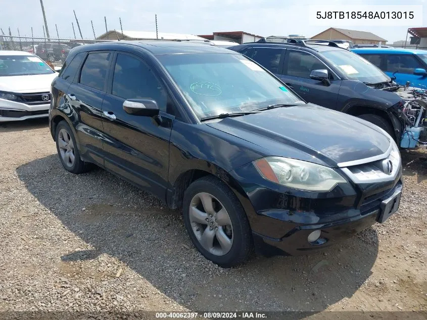 2008 Acura Rdx VIN: 5J8TB18548A013015 Lot: 40062397