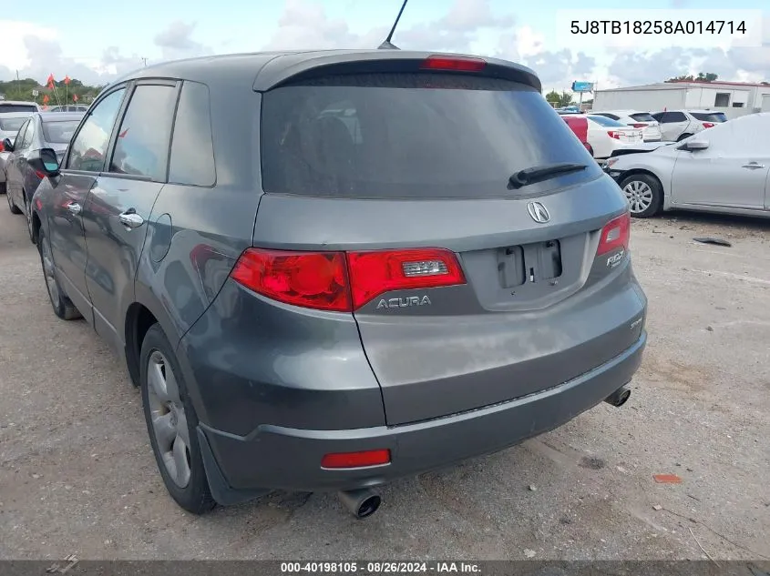 5J8TB18258A014714 2008 Acura Rdx