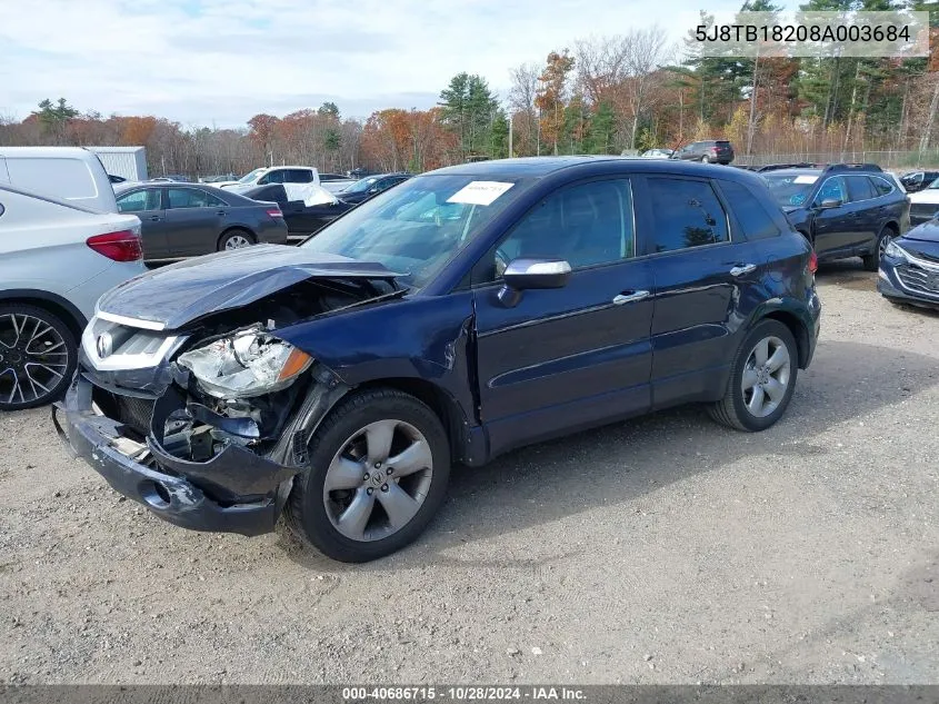 5J8TB18208A003684 2008 Acura Rdx