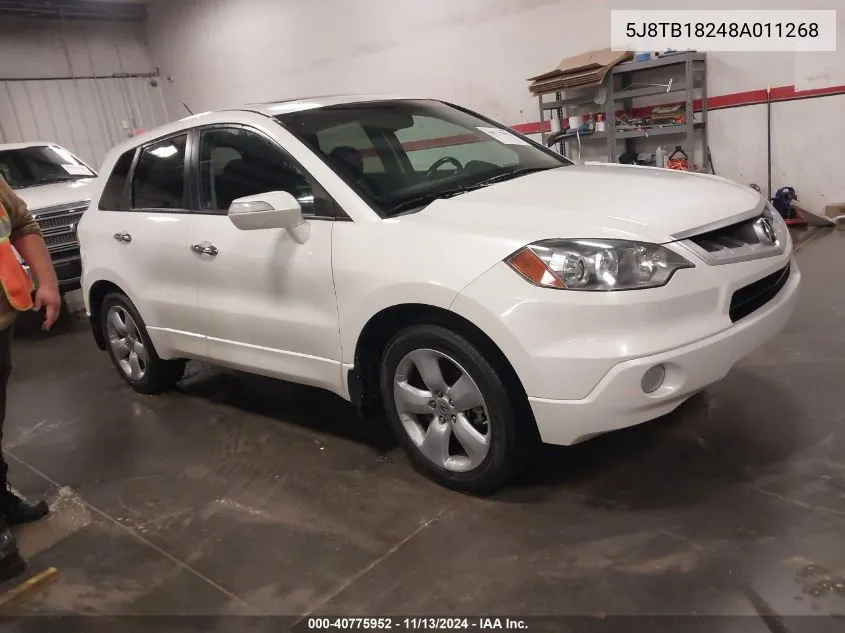 2008 Acura Rdx Base (A5) VIN: 5J8TB18248A011268 Lot: 40775952