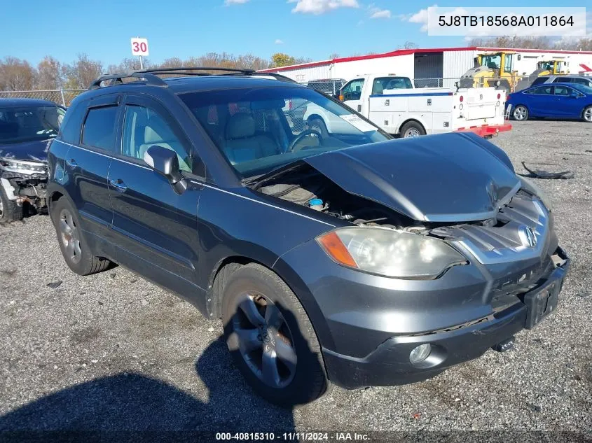 2008 Acura Rdx VIN: 5J8TB18568A011864 Lot: 40815310