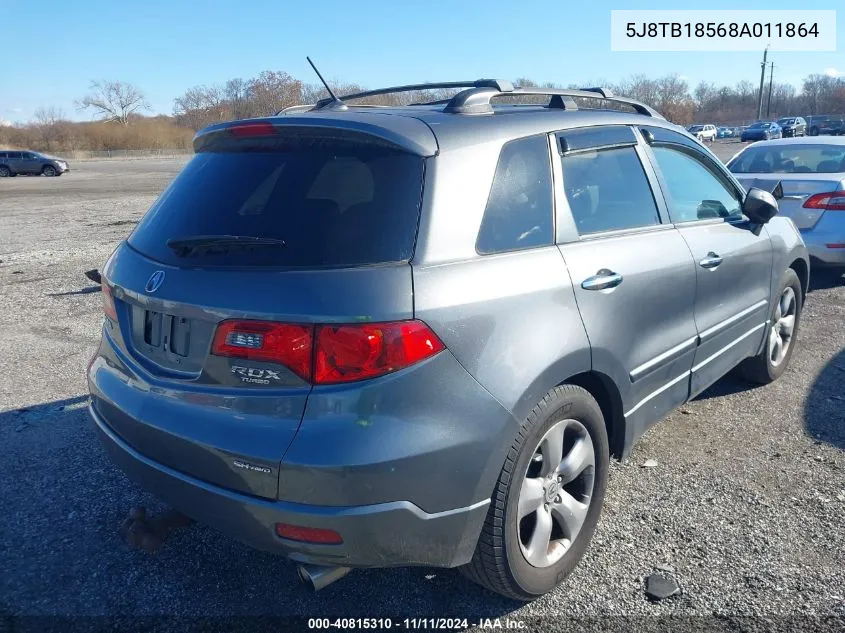 2008 Acura Rdx VIN: 5J8TB18568A011864 Lot: 40815310