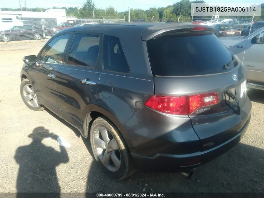 5J8TB18259A006114 2009 Acura Rdx