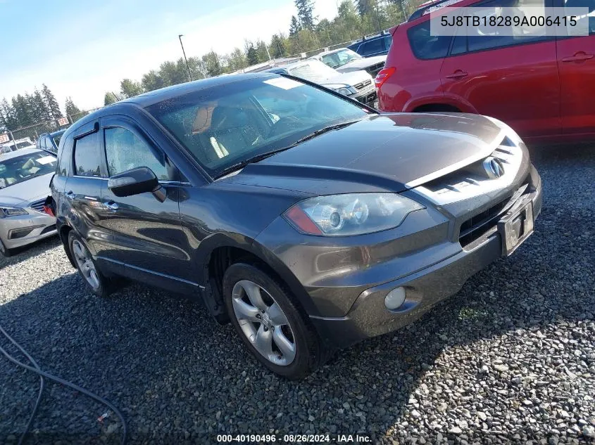 2009 Acura Rdx VIN: 5J8TB18289A006415 Lot: 40190496