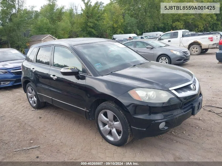 2009 Acura Rdx VIN: 5J8TBL8559A001425 Lot: 40265807