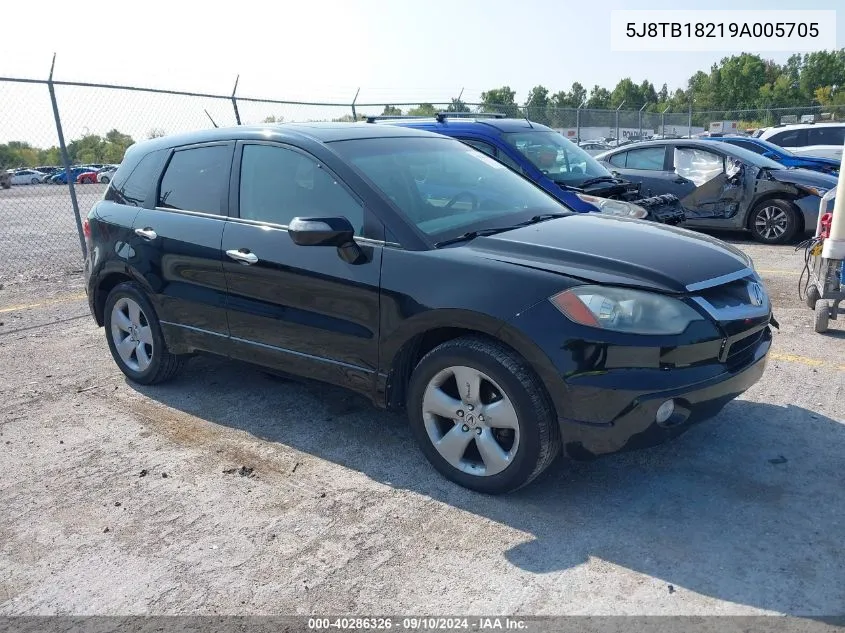 2009 Acura Rdx VIN: 5J8TB18219A005705 Lot: 40286326