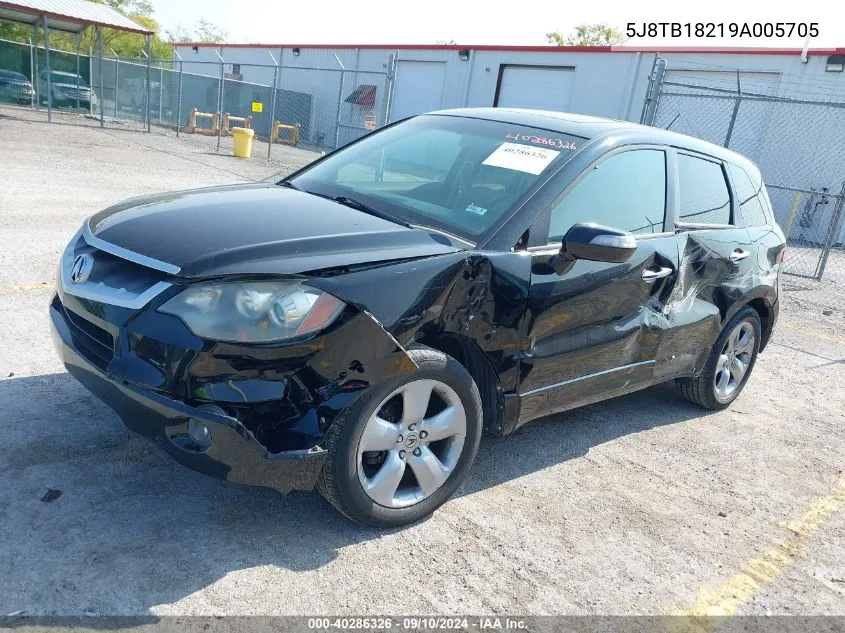 2009 Acura Rdx VIN: 5J8TB18219A005705 Lot: 40286326