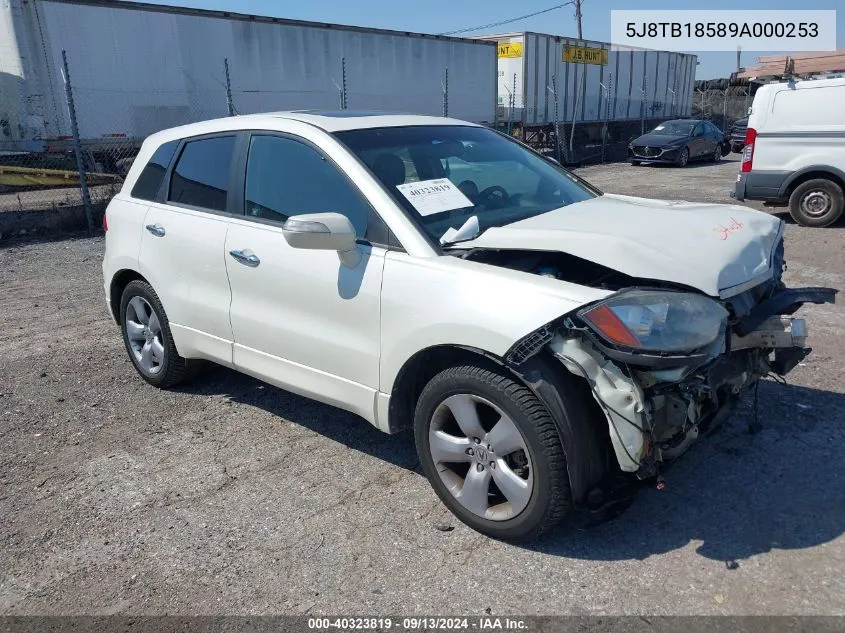 2009 Acura Rdx VIN: 5J8TB18589A000253 Lot: 40323819