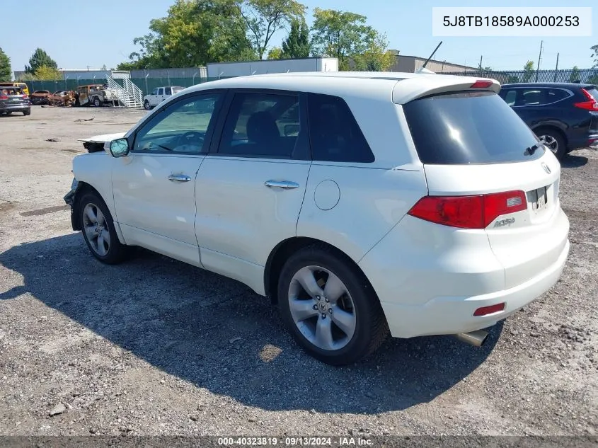 5J8TB18589A000253 2009 Acura Rdx