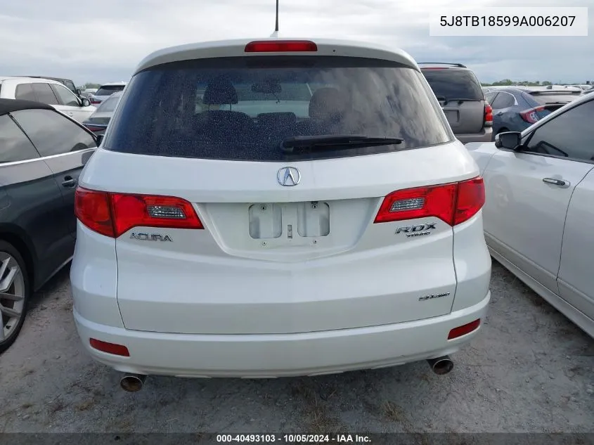 2009 Acura Rdx Technology VIN: 5J8TB18599A006207 Lot: 40493103