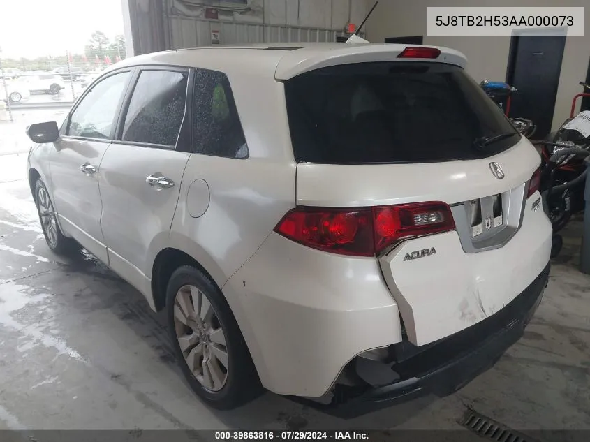 5J8TB2H53AA000073 2010 Acura Rdx