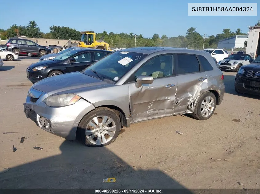 2010 Acura Rdx Technology VIN: 5J8TB1H58AA004324 Lot: 40299225