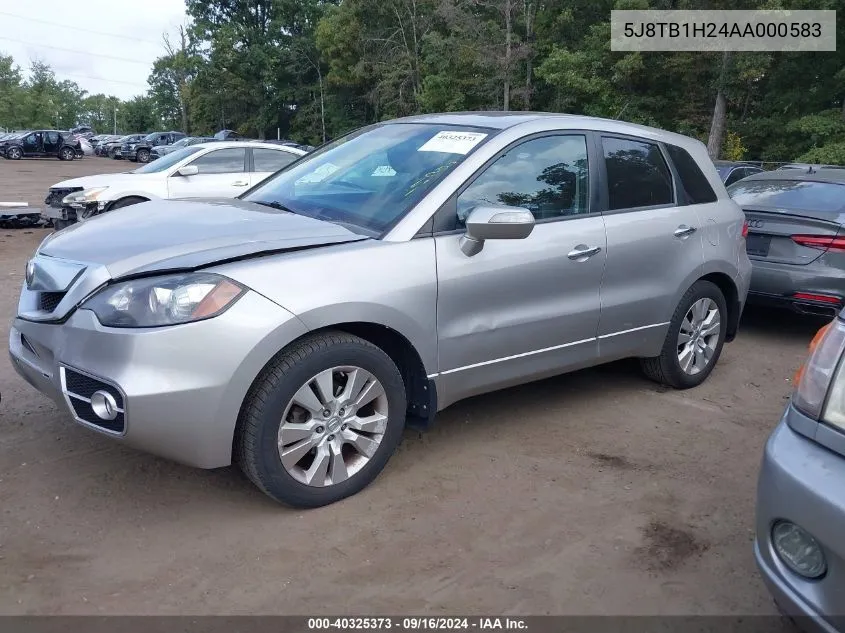 5J8TB1H24AA000583 2010 Acura Rdx