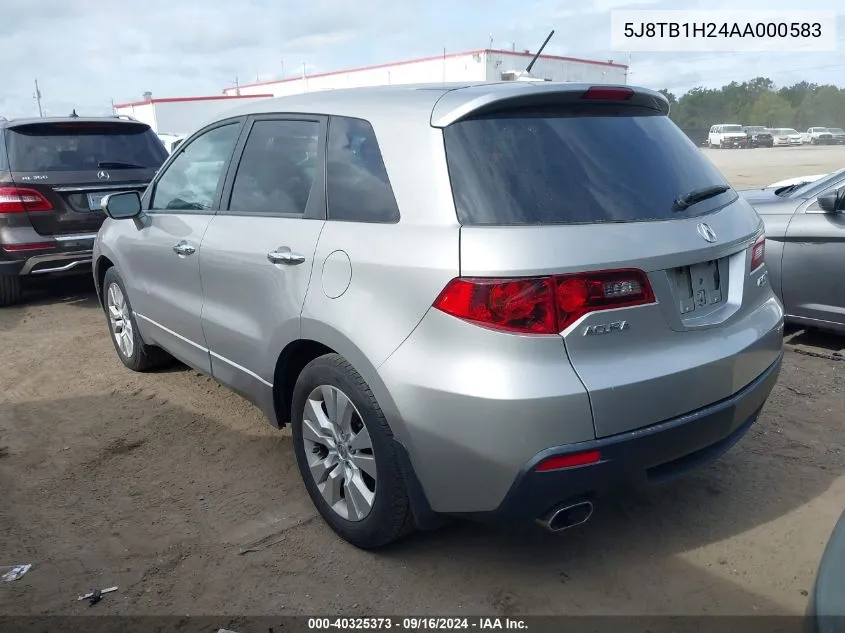 5J8TB1H24AA000583 2010 Acura Rdx