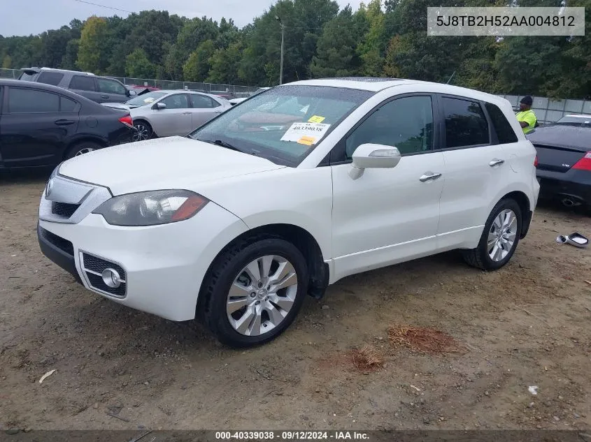 5J8TB2H52AA004812 2010 Acura Rdx