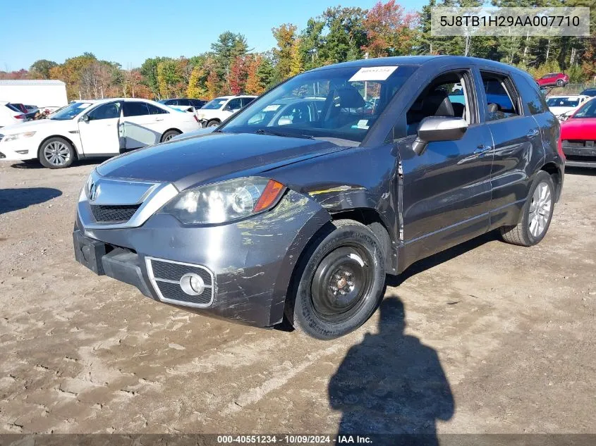 2010 Acura Rdx VIN: 5J8TB1H29AA007710 Lot: 40551234