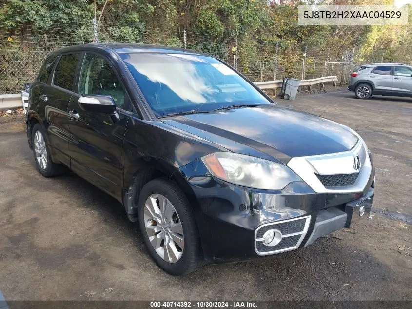 5J8TB2H2XAA004529 2010 Acura Rdx