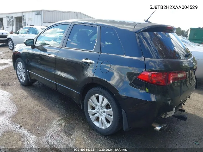 5J8TB2H2XAA004529 2010 Acura Rdx