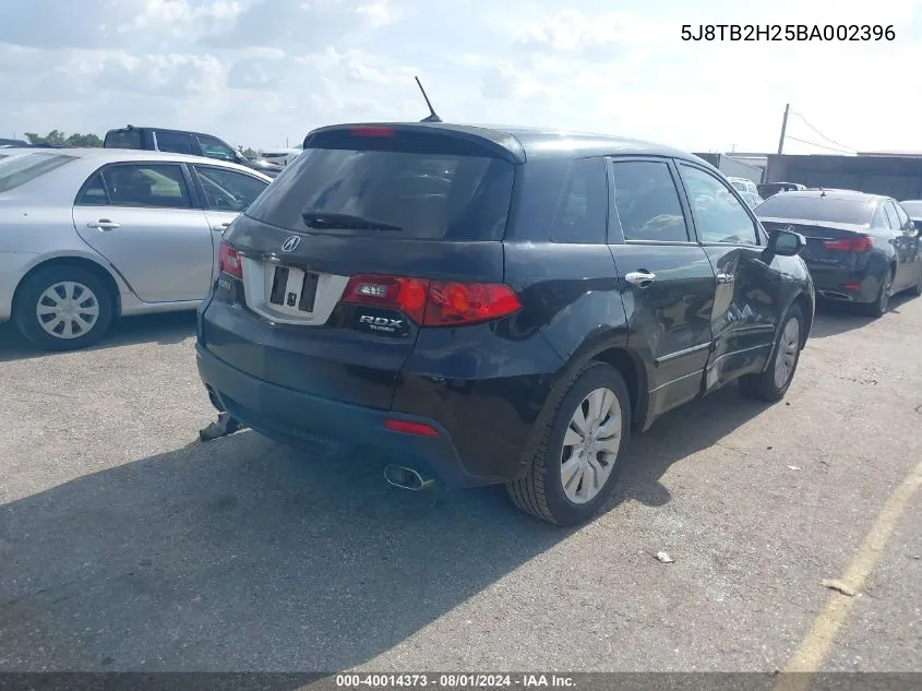 5J8TB2H25BA002396 2011 Acura Rdx