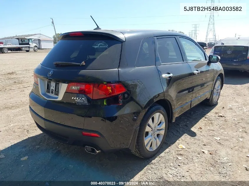 2011 Acura Rdx VIN: 5J8TB2H54BA003582 Lot: 40370023