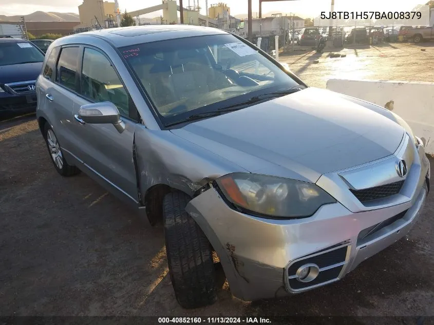 2011 Acura Rdx VIN: 5J8TB1H57BA008379 Lot: 40852160