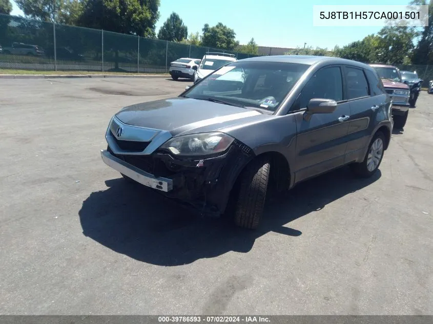 5J8TB1H57CA001501 2012 Acura Rdx