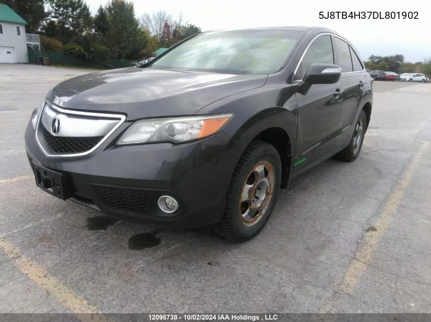 2013 Acura Rdx VIN: 5J8TB4H37DL801902 Lot: 12098738