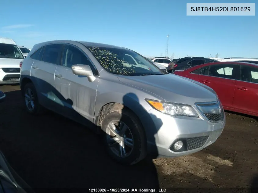 2013 Acura Rdx VIN: 5J8TB4H52DL801629 Lot: 12133926