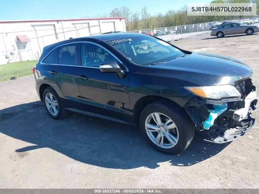 2013 Acura Rdx VIN: 5J8TB4H57DL022968 Lot: 39337246