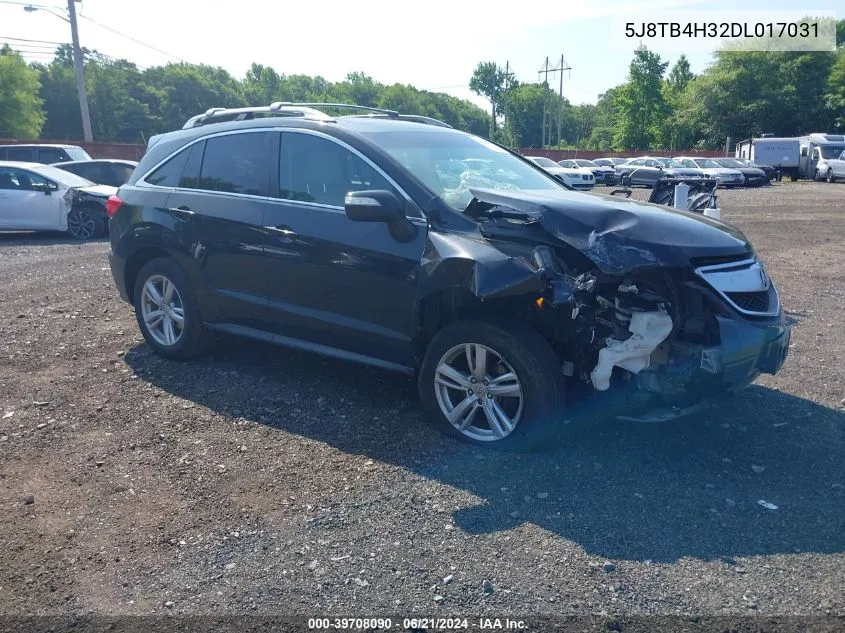 2013 Acura Rdx VIN: 5J8TB4H32DL017031 Lot: 39708090