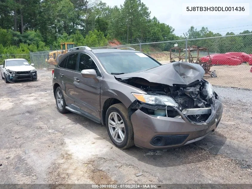 2013 Acura Rdx VIN: 5J8TB3H30DL001436 Lot: 39815522