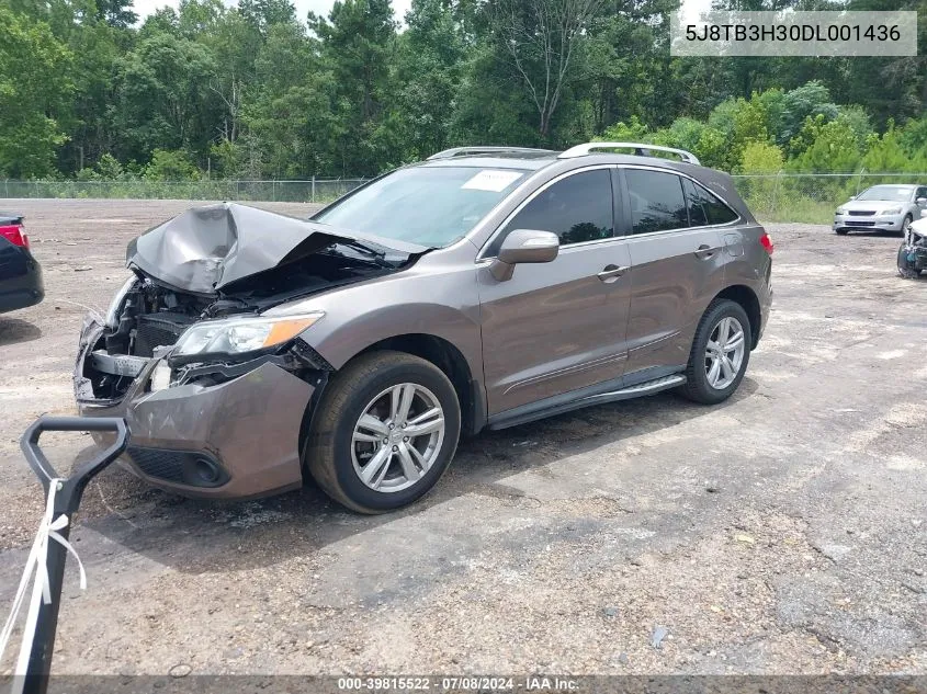 2013 Acura Rdx VIN: 5J8TB3H30DL001436 Lot: 39815522