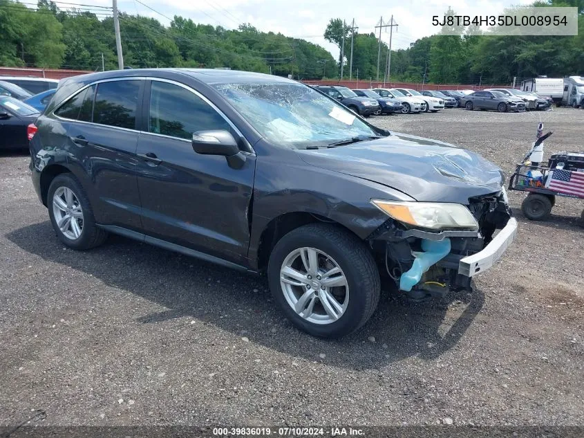 2013 Acura Rdx VIN: 5J8TB4H35DL008954 Lot: 39836019