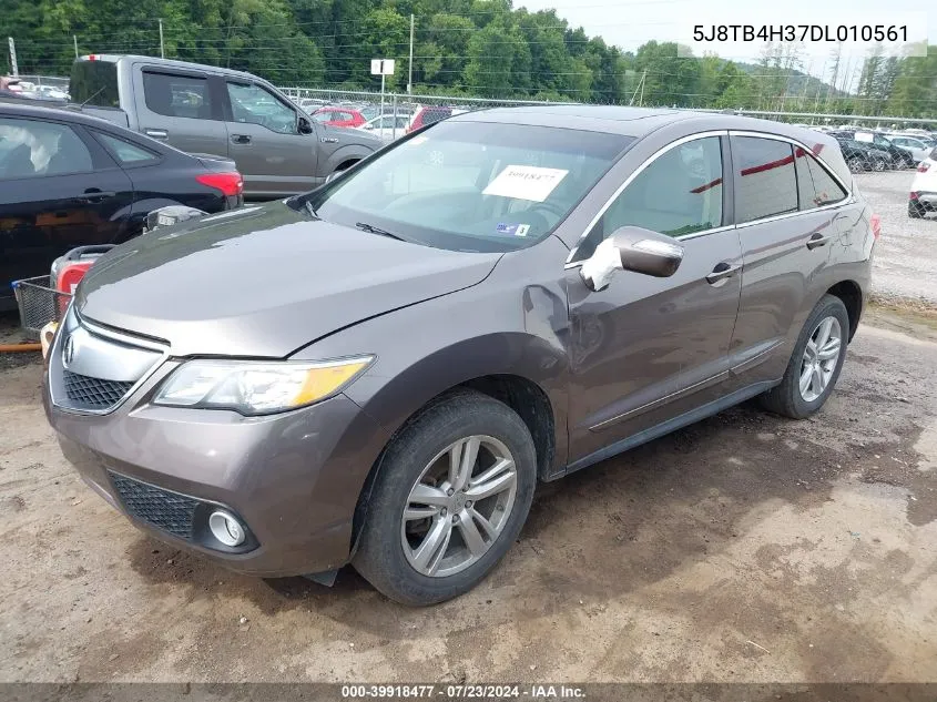 2013 Acura Rdx VIN: 5J8TB4H37DL010561 Lot: 39918477