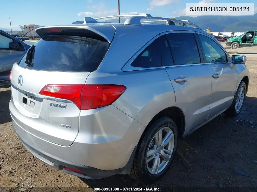 5J8TB4H53DL005424 2013 Acura Rdx