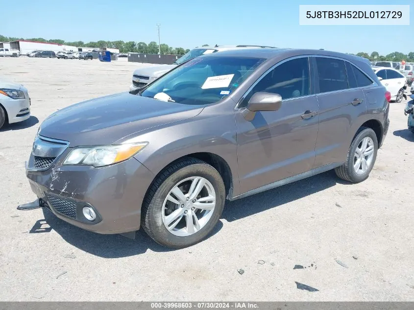 5J8TB3H52DL012729 2013 Acura Rdx