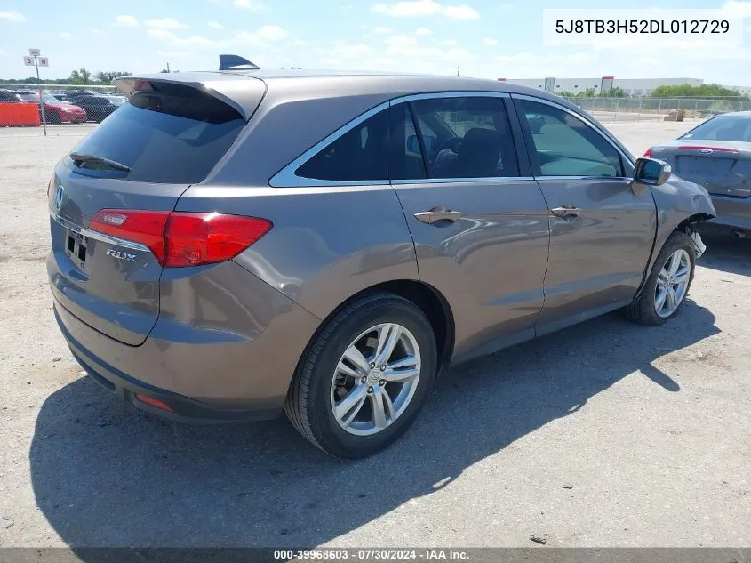 5J8TB3H52DL012729 2013 Acura Rdx