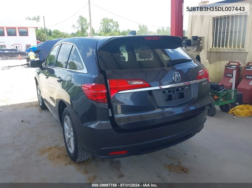 5J8TB3H35DL007443 2013 Acura Rdx