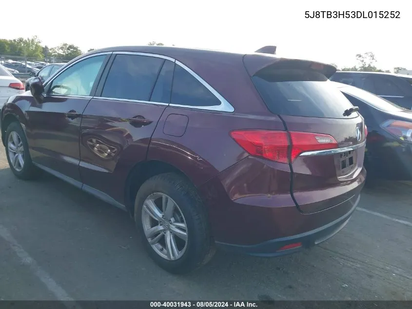 5J8TB3H53DL015252 2013 Acura Rdx