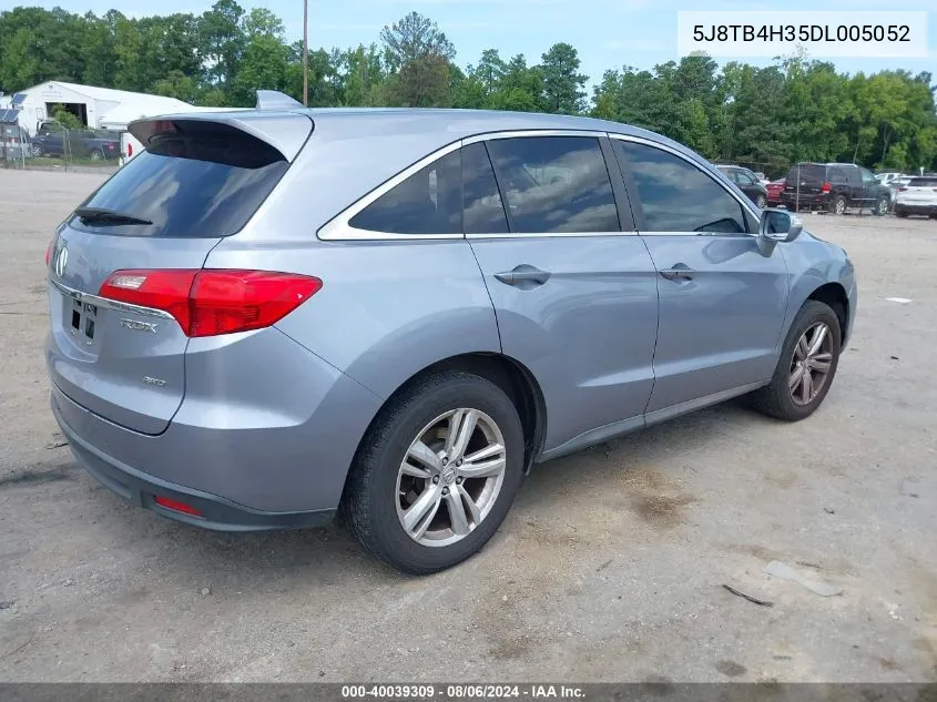 5J8TB4H35DL005052 2013 Acura Rdx