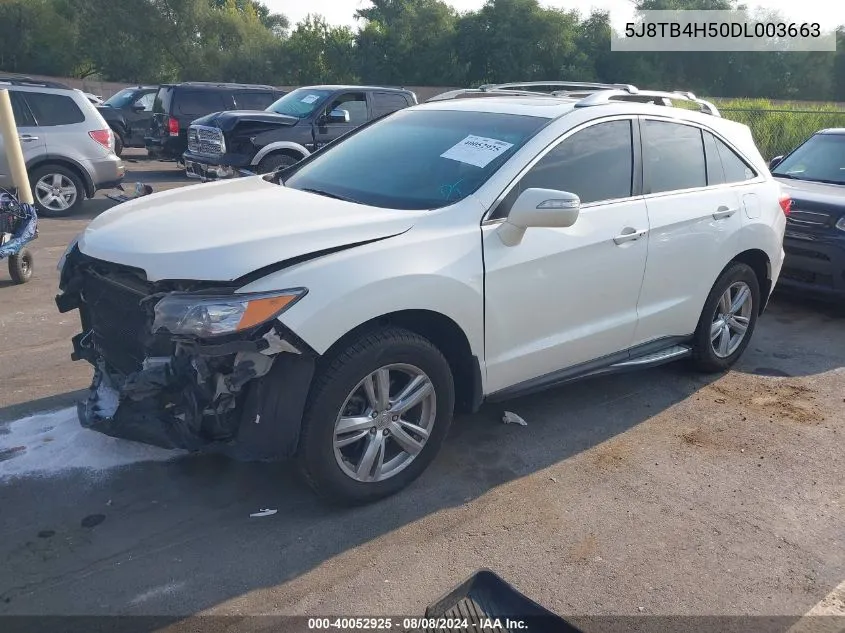 2013 Acura Rdx VIN: 5J8TB4H50DL003663 Lot: 40052925