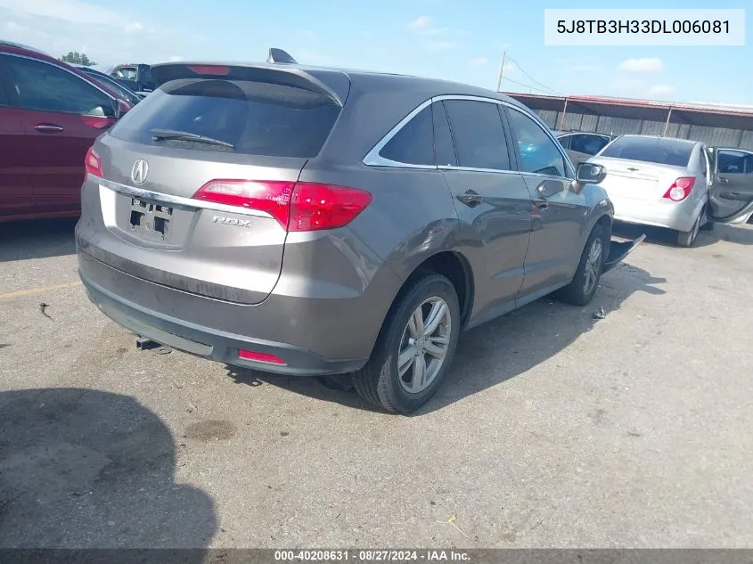 2013 Acura Rdx VIN: 5J8TB3H33DL006081 Lot: 40208631