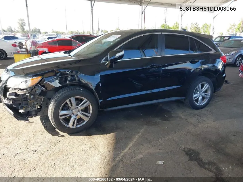 2013 Acura Rdx VIN: 5J8TB3H51DL003066 Lot: 40260132