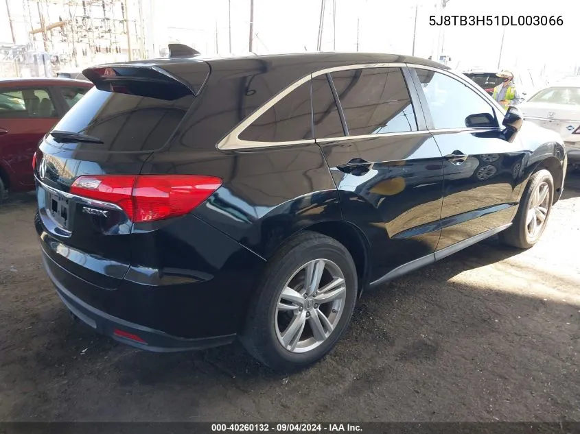 2013 Acura Rdx VIN: 5J8TB3H51DL003066 Lot: 40260132