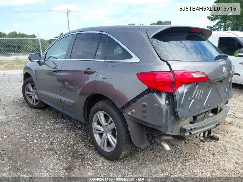 2013 Acura Rdx VIN: 5J8TB4H5XDL013715 Lot: 40261496