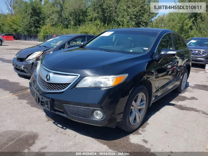 2013 Acura Rdx VIN: 5J8TB4H55DL010611 Lot: 40264534